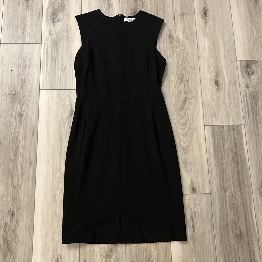 MM Lafleur Solid Black Dress Stretch Size 14